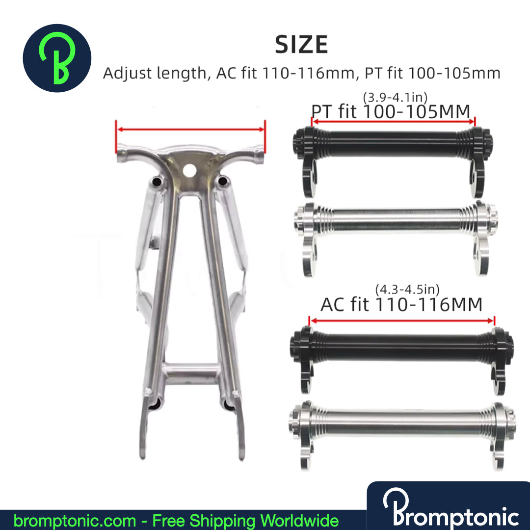 Brompton Easy Wheel Verlängerungsstange - AC Line & PT Line | Stange, Räder oder Komplettset