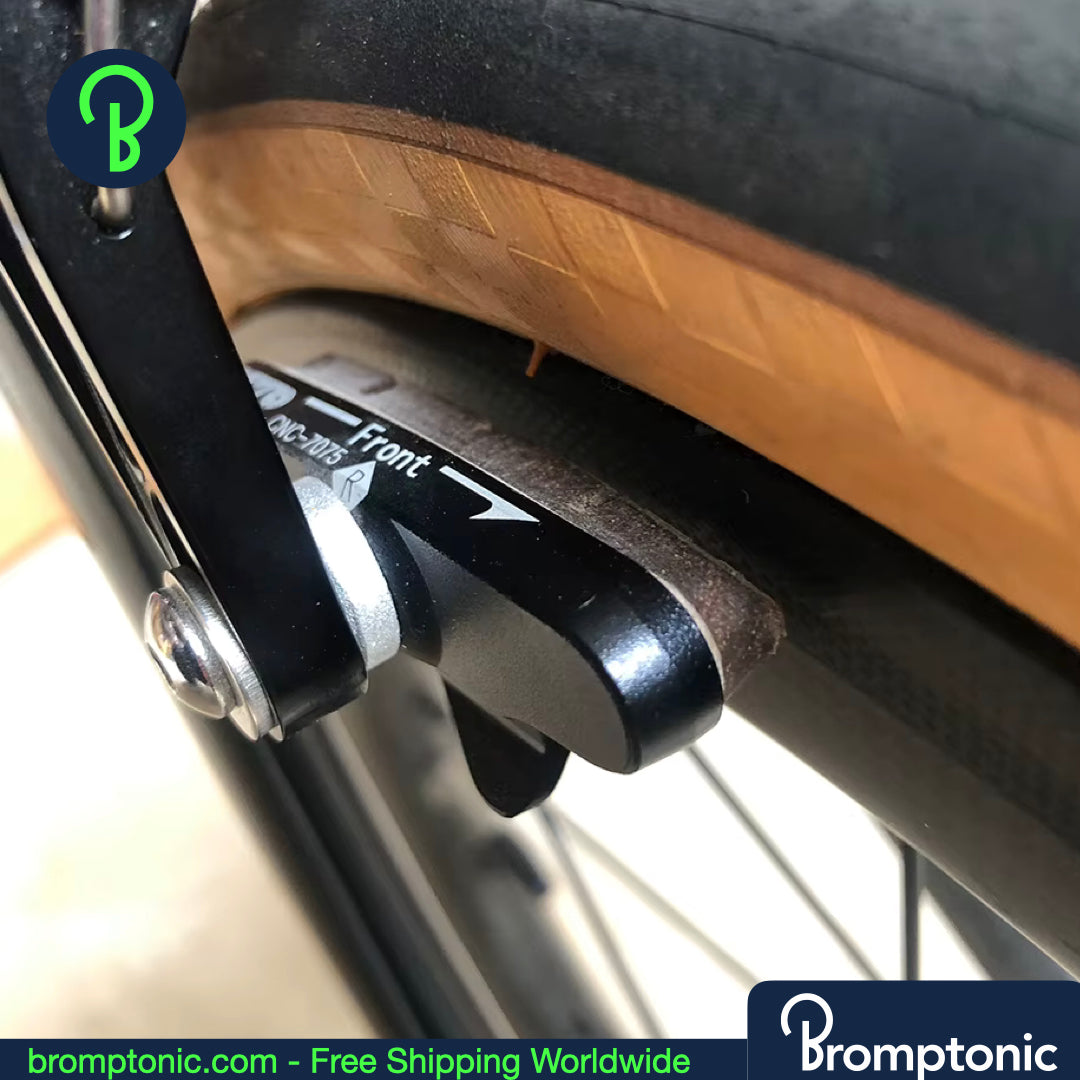 Brompton Bremsbeläge - Ersatz-Bremsbacken für Alu- und Carbon-Felgen (2 Paar)