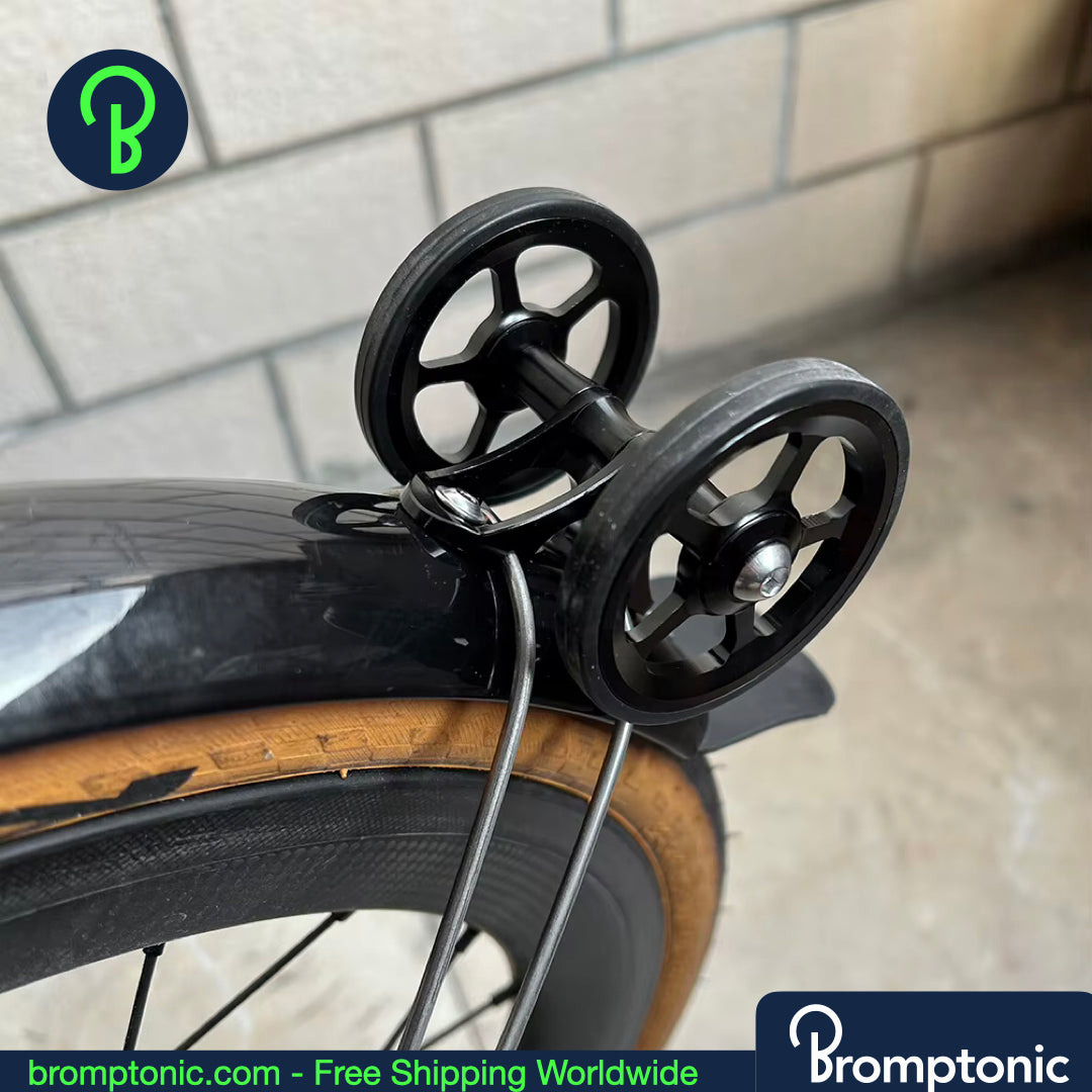 Brompton Schutzblech Easywheel - Doppel-CNC-Rad für P Line & T Line (mit Schutzblech)