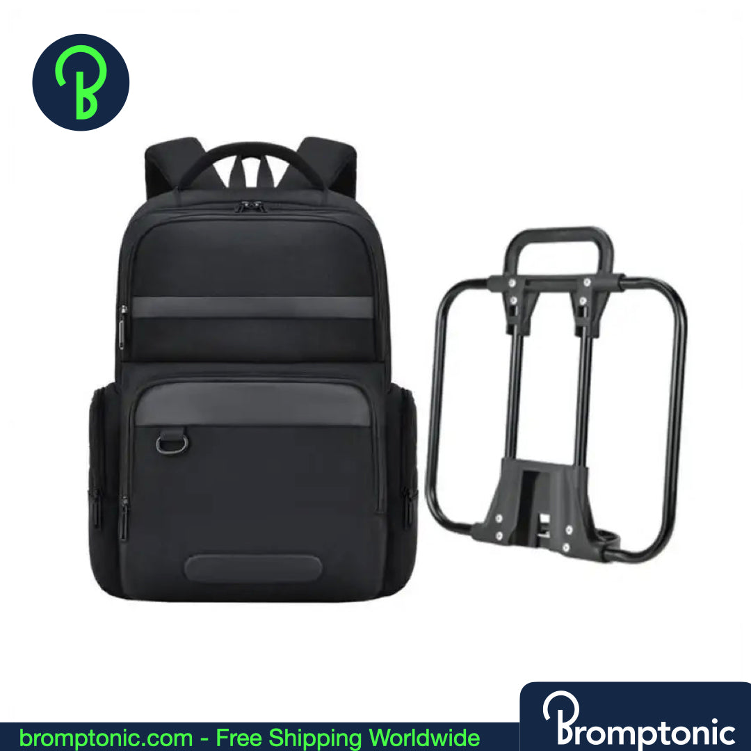 Brompton Business Backpack 28L – Multi-Compartment Travel Bag with Front Carrier Frame (A/C/G/P/T Line)